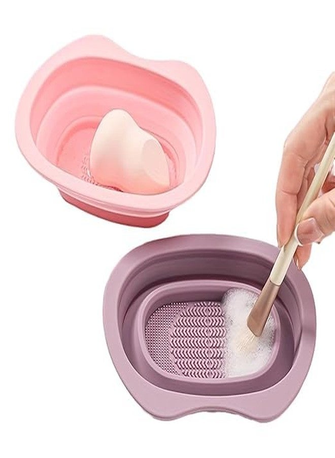 DIFAIEN Foldable Makeup Brushes Cleaning Silicone Mat Cleaner Pad For Beauty Blender, Sponge, Brush (MULTI) (PACK OF 1) - Image 1