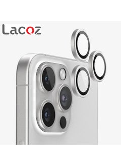 Lacoz Lacoz Camera Lens Protectors for iPhone 16 Pro Max Natural Titanium  - Image 1