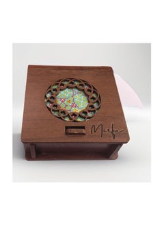 MIRFA Scented Candle In Wood Crafted Box - Fresh Mint Lime Retreat - Small  - Image 3