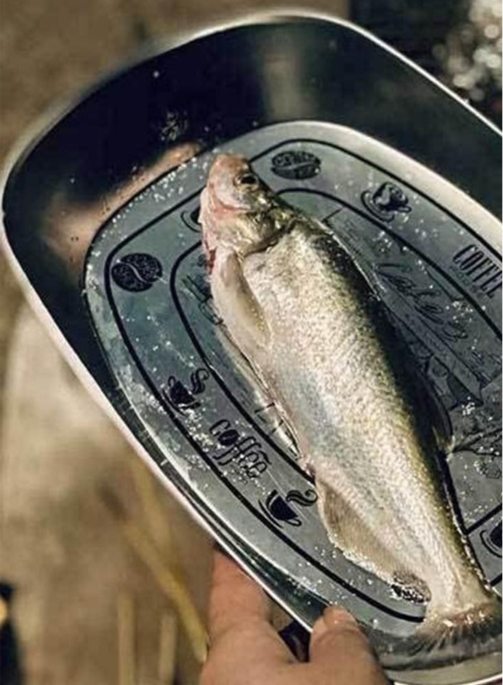 بيرفيي طبق الشواء في الهواء الطلق المطبخ التخييم السفر المحمولة أواني الطعام حاوية الغذاء - Image 4