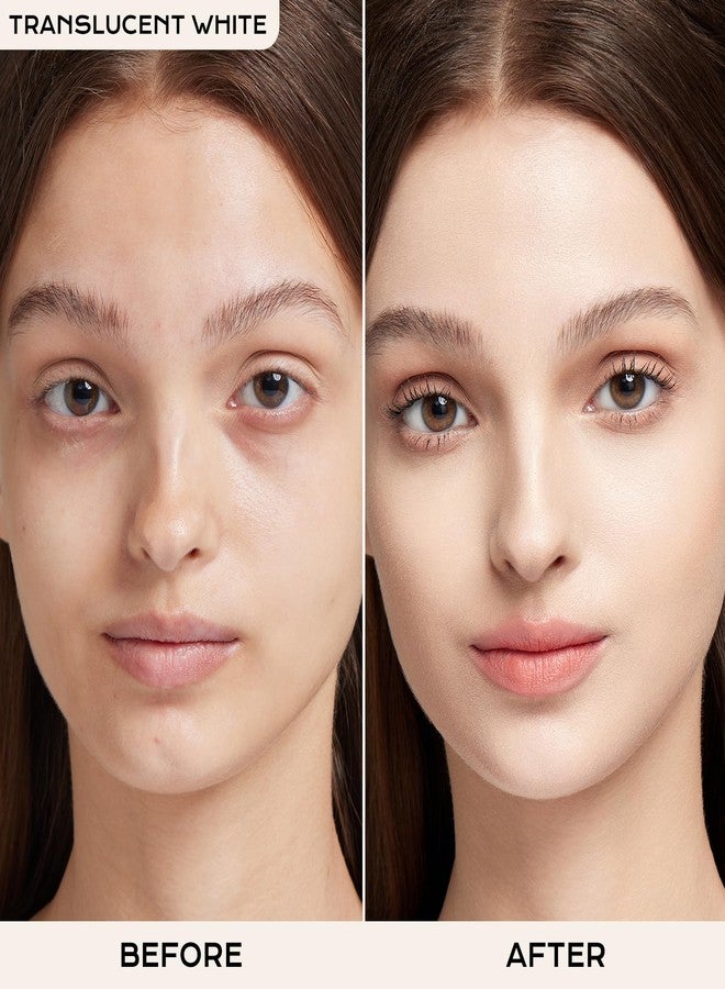 MISTINE Translucent Loose Setting Powder, Lightweight & Breathable Talc Free Translucent Powder, Brightens Skin,Blur Setting Powder, Semi-Matte Finish, Translucent White, 0.28 Oz - Image 4