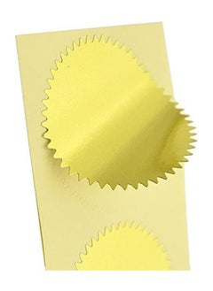 100 Pieces Self-Adhesive Gold glitter stamp with sawtooth edge, graduation certificate stamp printed by Up to Date Egypt
