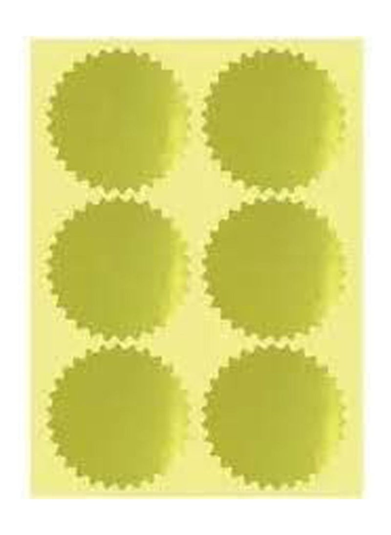Generic - 100 Pieces Self-Adhesive Gold glitter stamp with sawtooth edge, graduation certificate stamp printed by Up to Date Egypt - Image 1