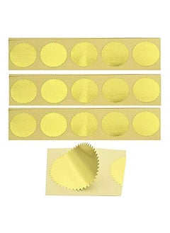Generic 100 Pieces Self-Adhesive Gold glitter stamp with sawtooth edge, graduation certificate stamp printed by Up to Date Egypt  - Image 5