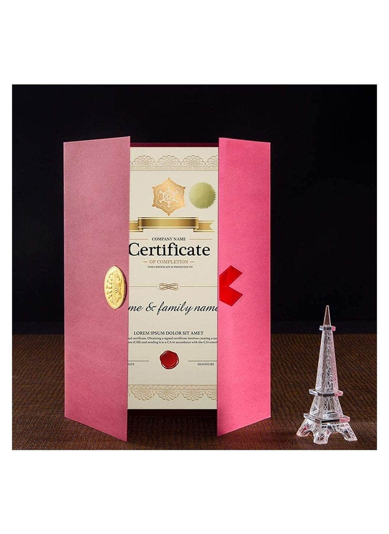 Generic - 100 Pieces Self-Adhesive Gold glitter stamp with sawtooth edge, graduation certificate stamp printed by Up to Date Egypt - Image 1