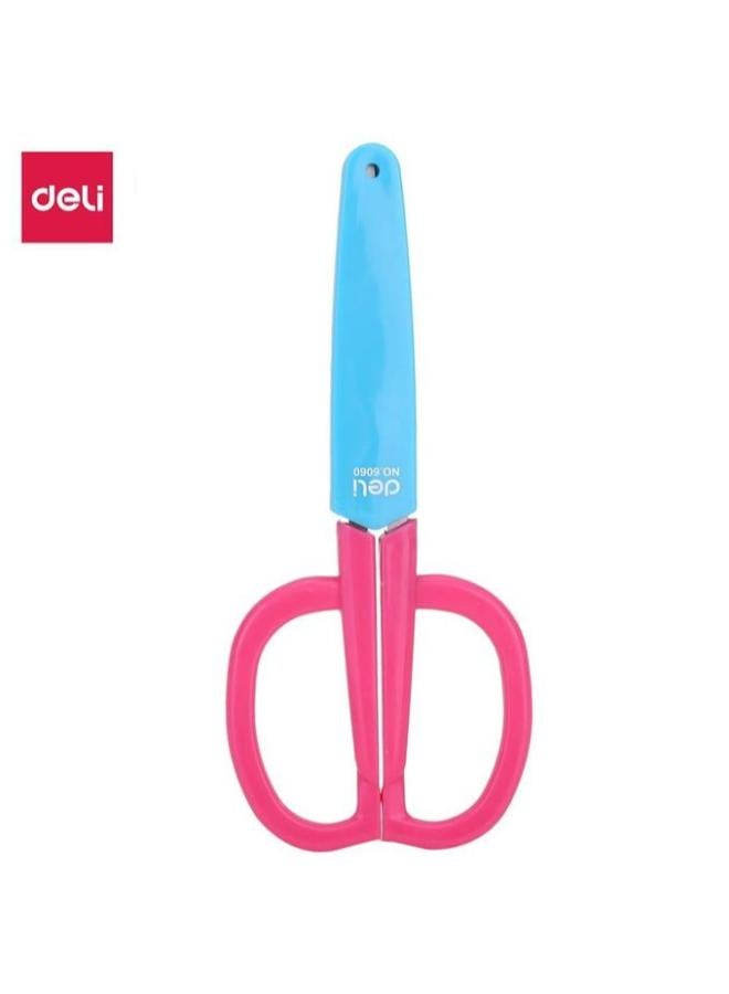 Deli School Scissors with Protective Blade Cover, 138 mm