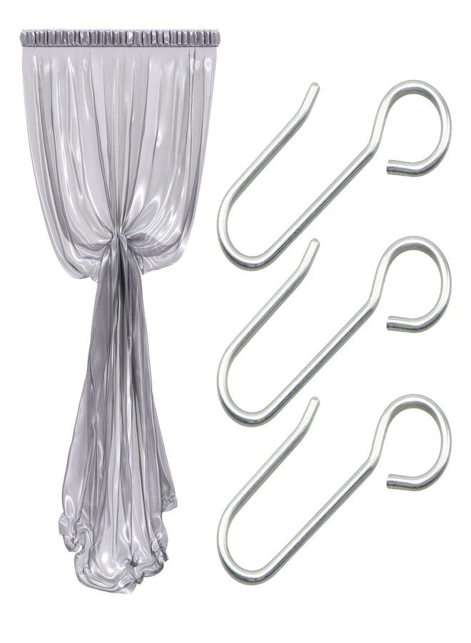 MEETOOT مجموعة خطافات ستائر معدنية على شكل حرف S من MEETOOT، 80 قطعة، خطافات ستائر سقفية، خطافات تعليق ستائر، إكسسوارات ستائر منزلية يمكنك تركيبها بنفسك، خطافات تعليق ستائر جدارية - Image 5