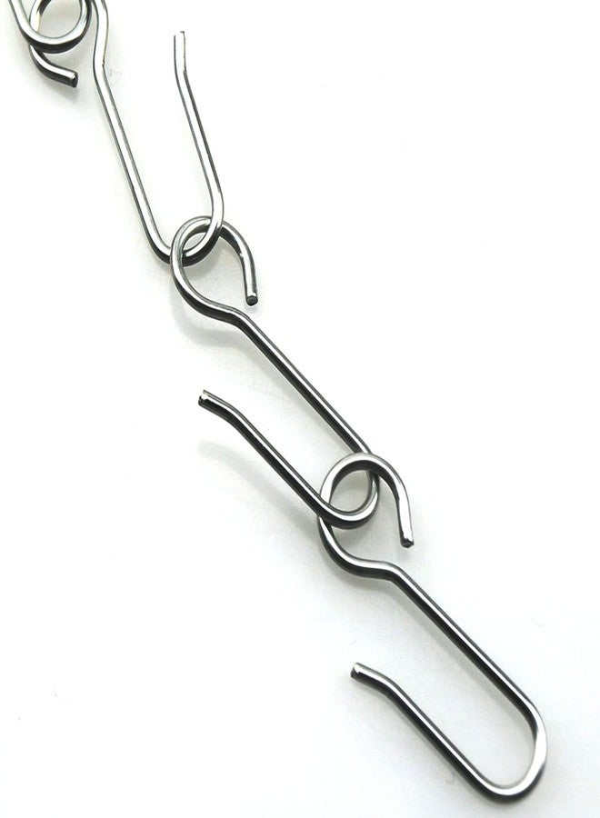 MEETOOT مجموعة خطافات ستائر معدنية على شكل حرف S من MEETOOT، 80 قطعة، خطافات ستائر سقفية، خطافات تعليق ستائر، إكسسوارات ستائر منزلية يمكنك تركيبها بنفسك، خطافات تعليق ستائر جدارية - Image 4