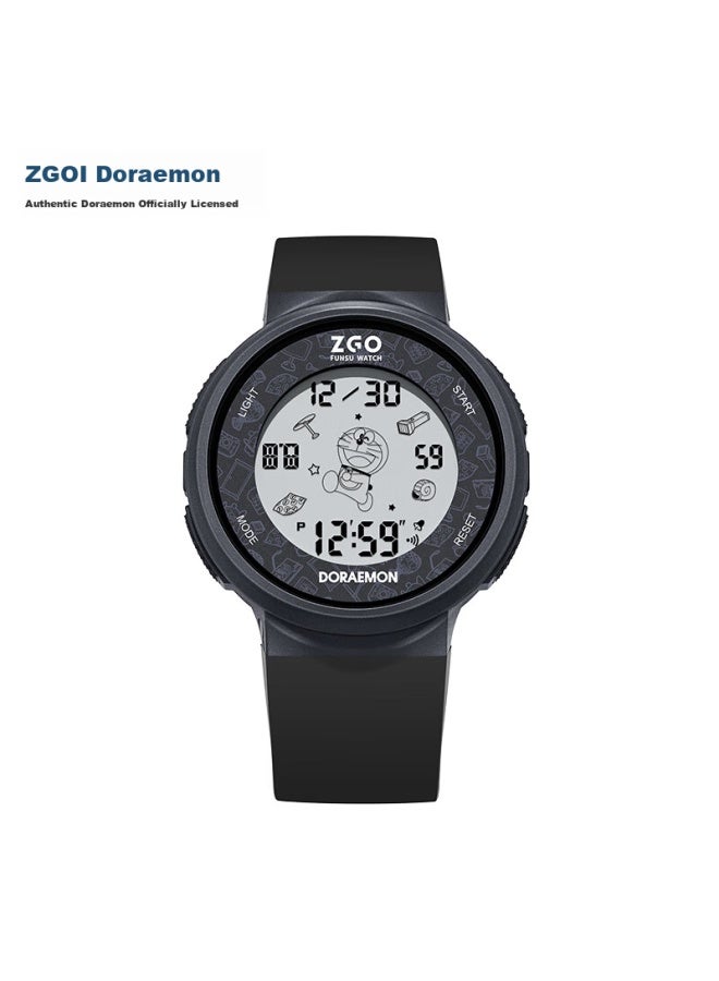 Zgo Doraemon Children's Electronic Watch Boys Junior High School Elementary School Students Teenagers Watch Time Birthday Gift 8555 - Image 1