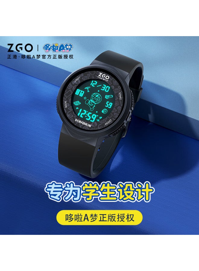 Zgo Doraemon Children's Electronic Watch Boys Junior High School Elementary School Students Teenagers Watch Time Birthday Gift 8555 - Image 3
