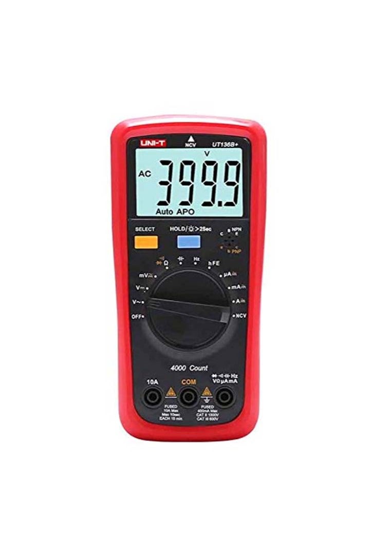 UniT UNI-T UT136B+ Multimeter Digital multimeter Tester AC DC Voltmeter Ammeter Ohm capacitance HFE Diode/Transistor Tester - Image 2