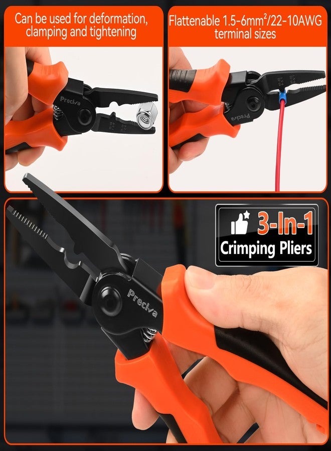 Preciva Snap Ring Pliers Set - Internal/External Circlip Pliers with 4 Pcs Straight/Bent Jaws, Heavy Duty Retaining Ring Pliers for Bearing Installation and Removal - Image 4