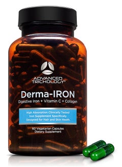 Advanced Trichology Derma-Iron Supplement for Women and Men 60 Capsules 