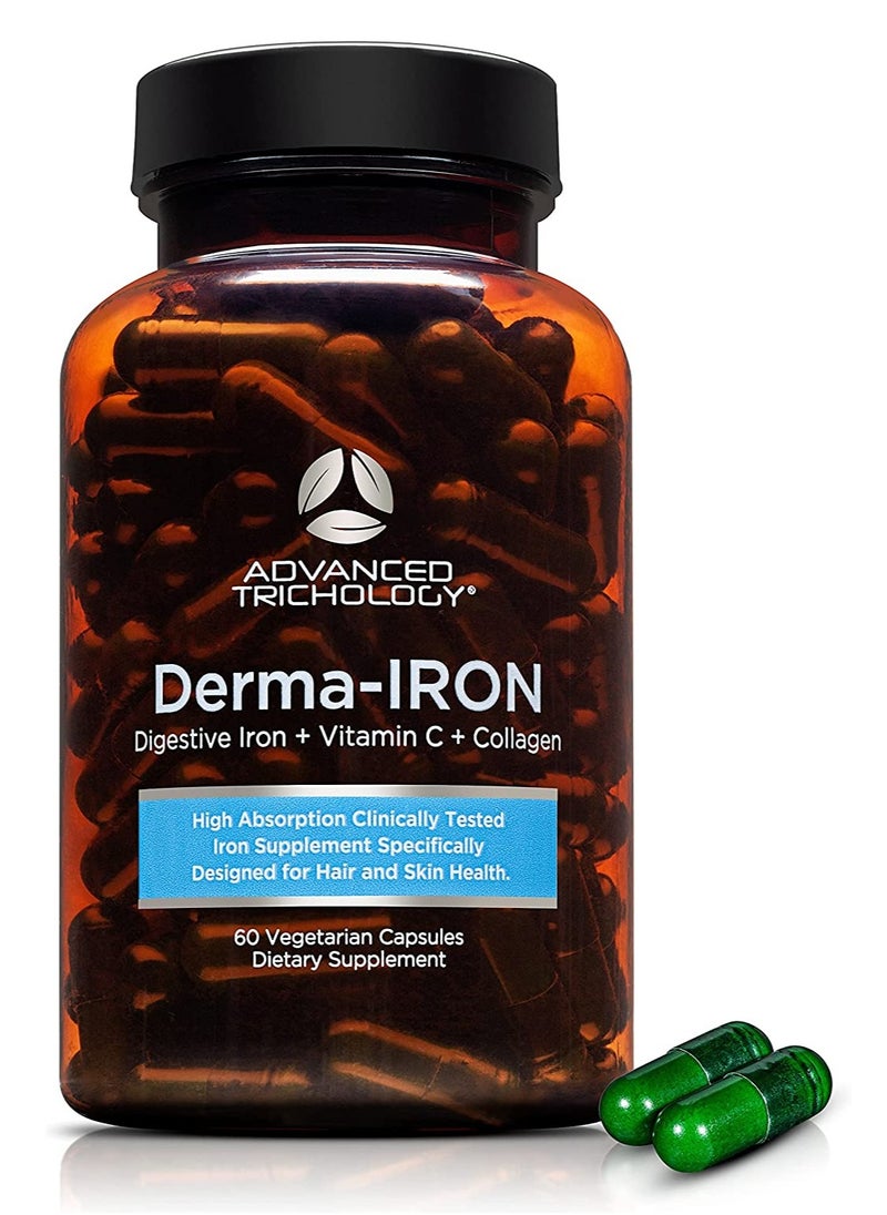 Advanced Trichology - Derma-Iron Supplement for Women and Men 60 Capsules - Image 1