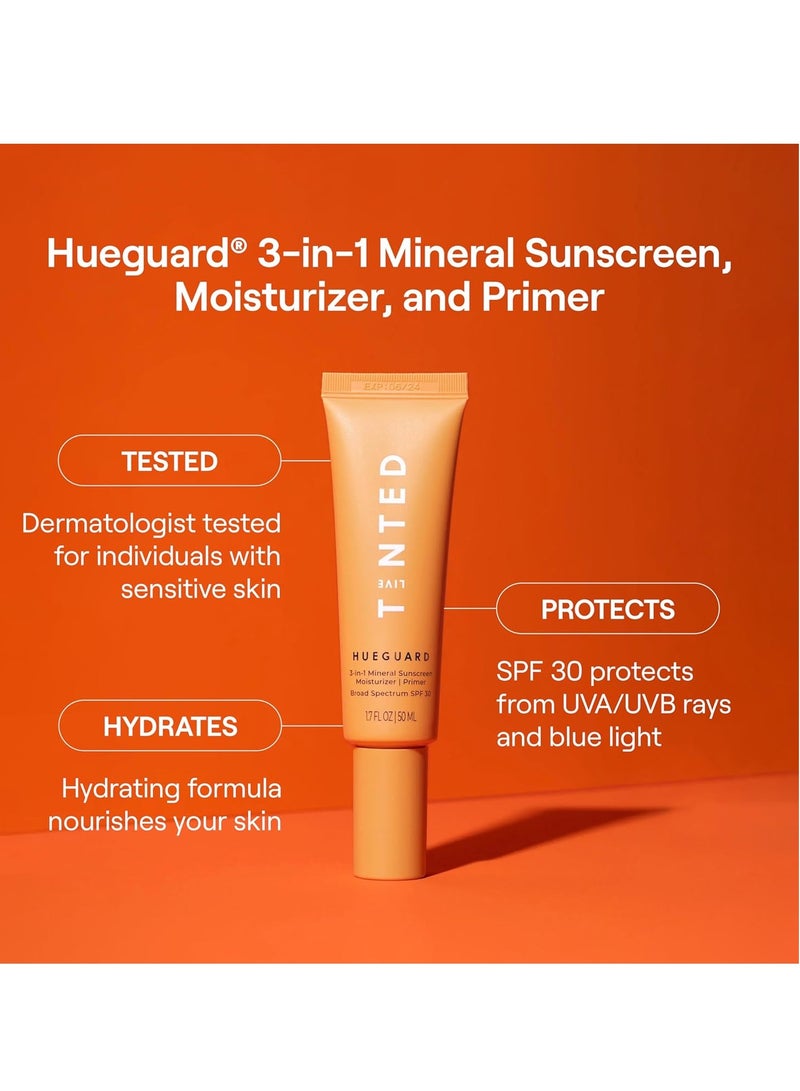 LIVE TINTED Live Tinted Hueguard® 3-in-1 Mineral Sunscreen, Moisturizer, & Primer for Face and Body - Hydrate and Protect the Skin Year Round - SPF 30 to Protect Against UVA/UVB Rays, 1.7 Fl Oz  - Image 2