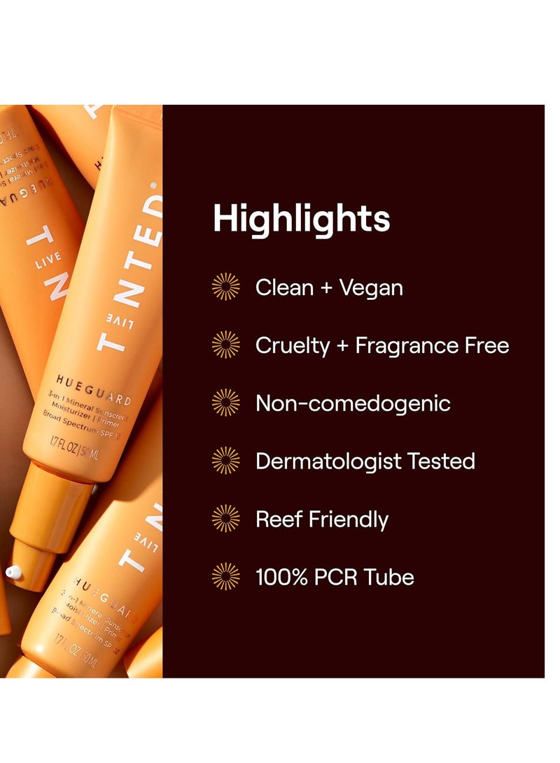 LIVE TINTED Live Tinted Hueguard® 3-in-1 Mineral Sunscreen, Moisturizer, & Primer for Face and Body - Hydrate and Protect the Skin Year Round - SPF 30 to Protect Against UVA/UVB Rays, 1.7 Fl Oz  - Image 3