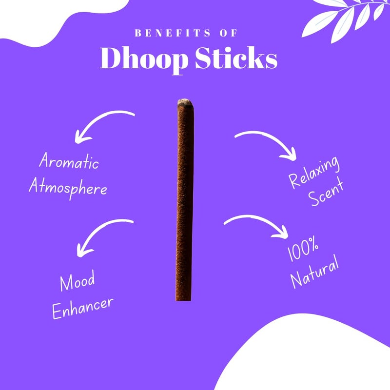 Nirmal Premium Scented Mix Dhoop Sticks for Pooja/Home/Office | 250 gm | Fragrance- Rose,Mogra,Jasmine,Sandal,Teja | Dhoop Sticks | Incense Sticks for Pooja |Charcoal Free Dhoop Sticks (Mix)  - Image 3