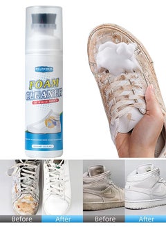 WILLIAM WEIR 100ML Foam Shoe Cleaner For Non-Washing Decontamination And Whitening Of Sports Shoe Sneakers White Shoes Microfiber Shoe And Cloth Shoes Cleaning  - Image 1