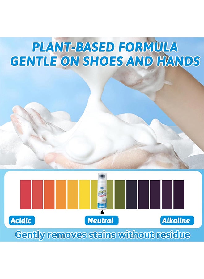 WILLIAM WEIR 100ML Foam Shoe Cleaner For Non-Washing Decontamination And Whitening Of Sports Shoe Sneakers White Shoes Microfiber Shoe And Cloth Shoes Cleaning - Image 5