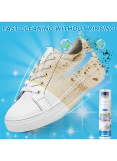 WILLIAM WEIR 100ML Foam Shoe Cleaner For Non-Washing Decontamination And Whitening Of Sports Shoe Sneakers White Shoes Microfiber Shoe And Cloth Shoes Cleaning  - Image 2