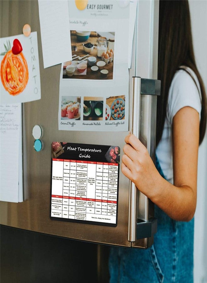 foxany Meat Temperature Guide Magnet, Wood Best Internal Temp Chart Big Fonts, Chart of All Food for Kitchen Cooking, Flavor Profiles & Strengths for Smoker Box, BBQ Accessories Gift Idea for Men Dad - Image 4