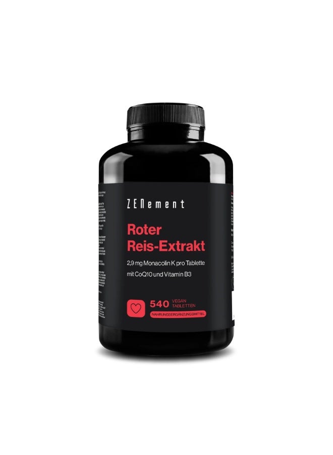 Zenement Red Rice Extract ,Supports healthy cholesterol levels ,540 Tablets - Image 1