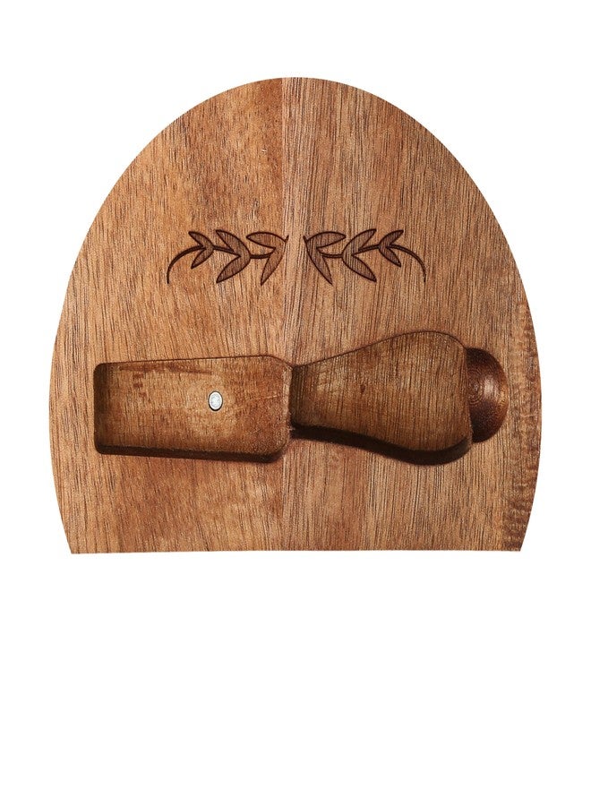 شركة بافيليون جيفت بافيليون - اخدموا بعضكم بعضًا بمحبة - لوح تقديم على شكل صليب من خشب الأكاسيا مقاس 12 بوصة × 8.75 بوصة مع أداة فرد، لوح تقديم للجبن والخبز واللحوم الباردة، هدية ملهمة وروحانية ودينية، هدية للأصدقاء والكنيسة. - Image 5