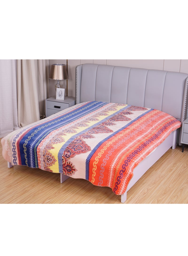 Stargold Single Ply Premium Cloudy Blanket 2 Side Separate Design 100% Polyester SPUN YARN Obtained from Virgin Polyester Which is Suitable for winter and Rainy Season 220X240CM 11LBS  - Image 2