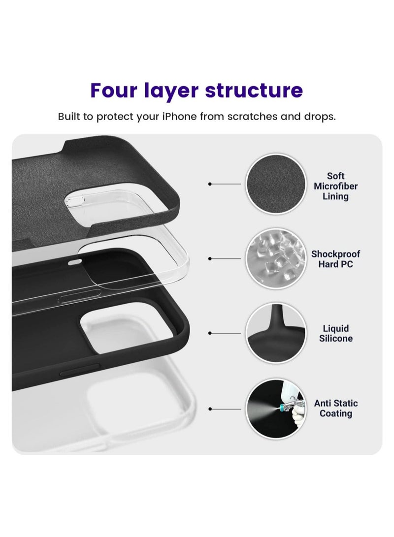 MUNTAQI Designed for iPhone 14 Pro Max Case, Silicone Shockproof Slim Thin Phone Case for iPhone 14 Pro Max 6.7 inch - Image 2