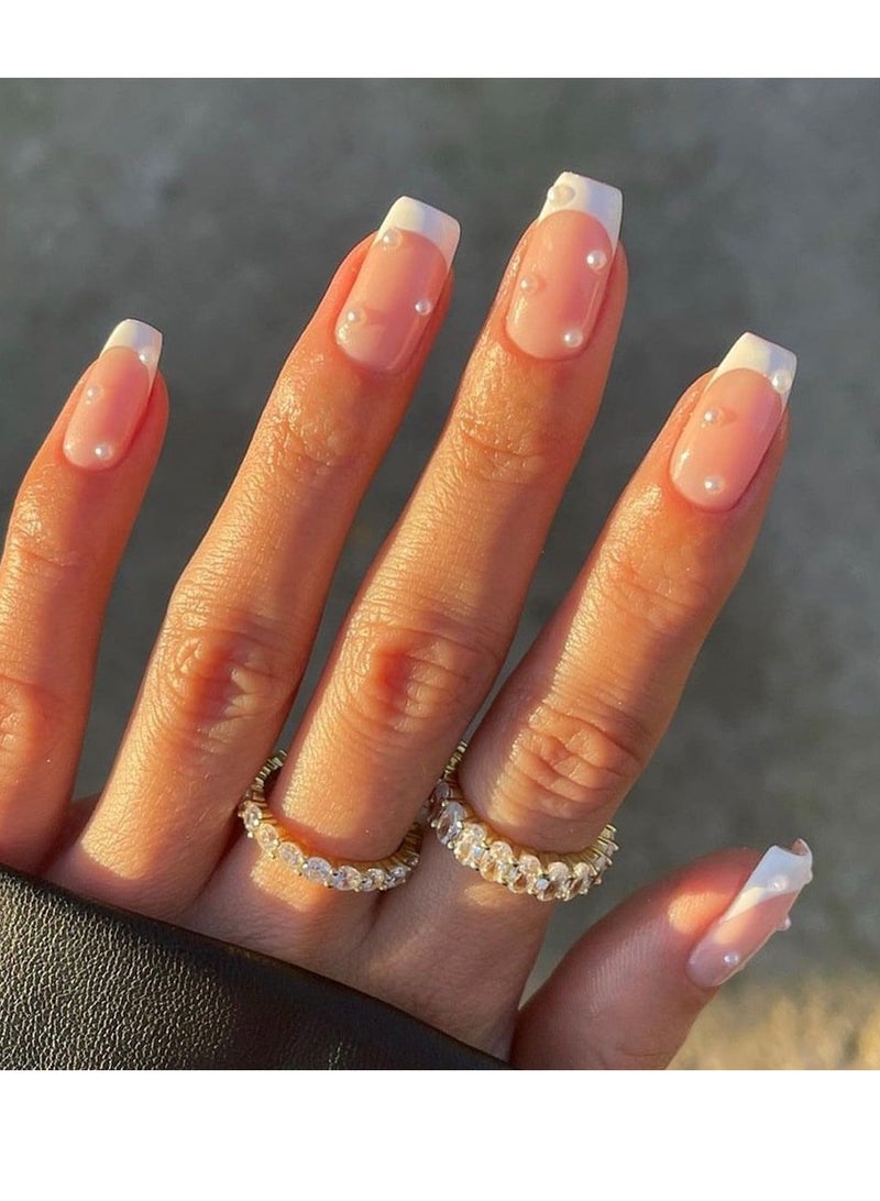 SYNSYB 6 Settings 144-Piece Short Square Press-on Toenails:Acrylic Fake Nails ,toe fake nails for Seamless Fit - Image 2