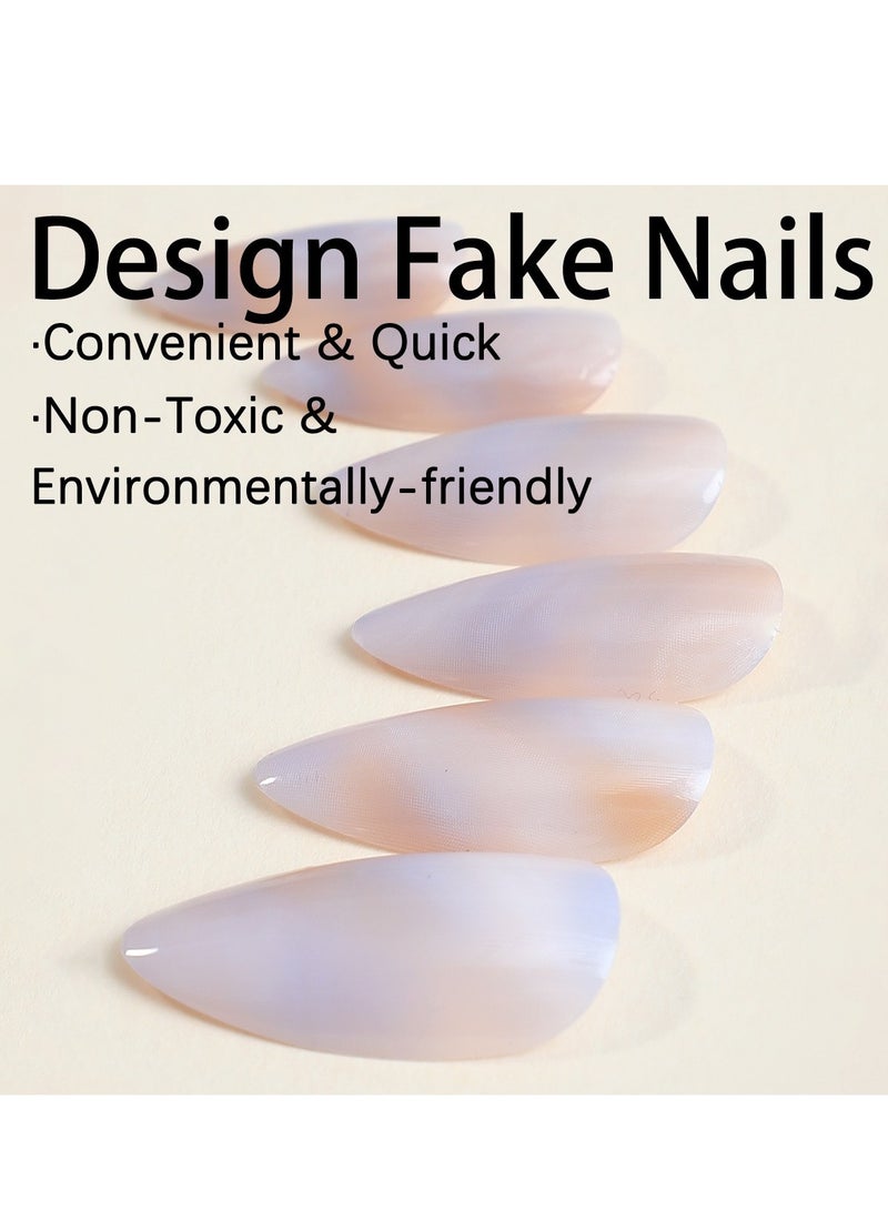 SYNSYB 6 Settings 144-Piece Short Square Press-on Toenails:Acrylic Fake Nails ,toe fake nails for Seamless Fit - Image 5