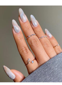 SYNSYB 6 Settings 144-Piece Short Square Press-on Toenails:Acrylic Fake Nails ,toe fake nails for Seamless Fit  - Image 4
