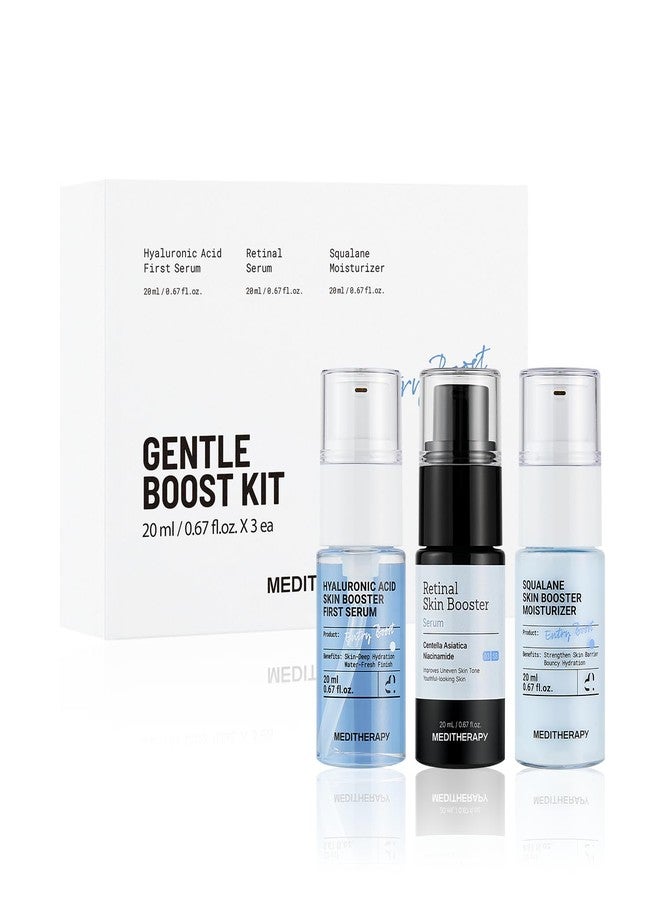 Meditherapy Gentle Boost Kit – Korean Skin Care Set with Retinal & Hyaluronic Acid Serum & Squalane Moisturizer, Anti-Aging & Hydrating Routine, Beginner-Friendly, Travel & Gift - Image 1