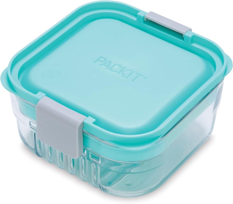 PackIt Mod Snack Bento Food Storage Container Mint Green Pack of 2 - Image 2