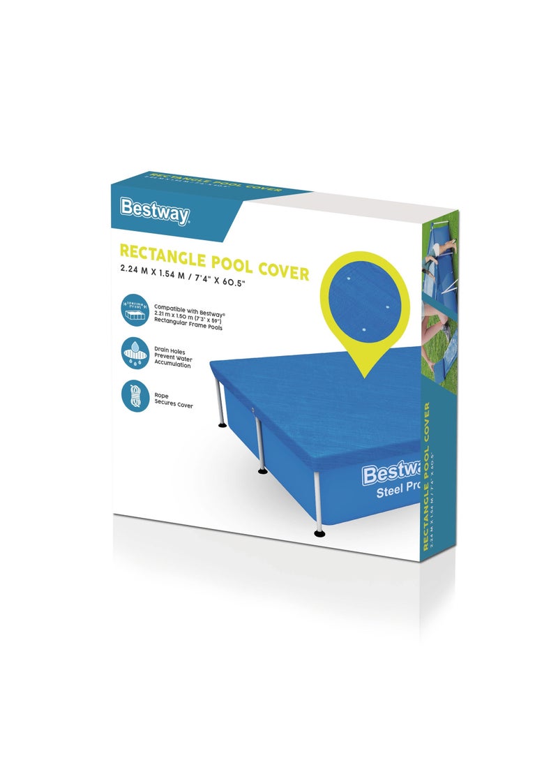 Bestway Bestway Rectangle Pool Cover for 2.24 m x 1.54 #58103  - Image 1