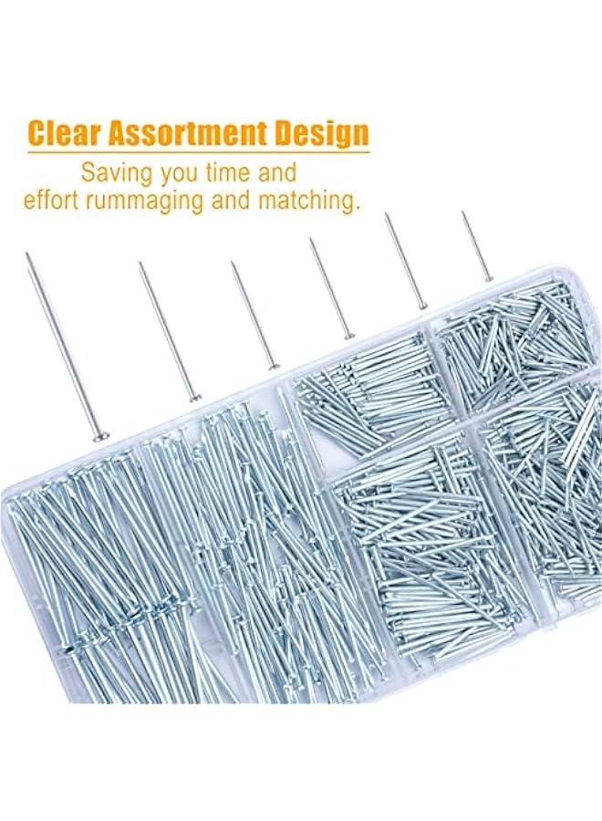 Arabest Assorted Finish Nails Kit for Hanging Pictures, Includes 700pcs Hardware Nails, Up to 2 Long Frame and Finishing Nails for Wall, Drywall, and Wood Installation.  - Image 3
