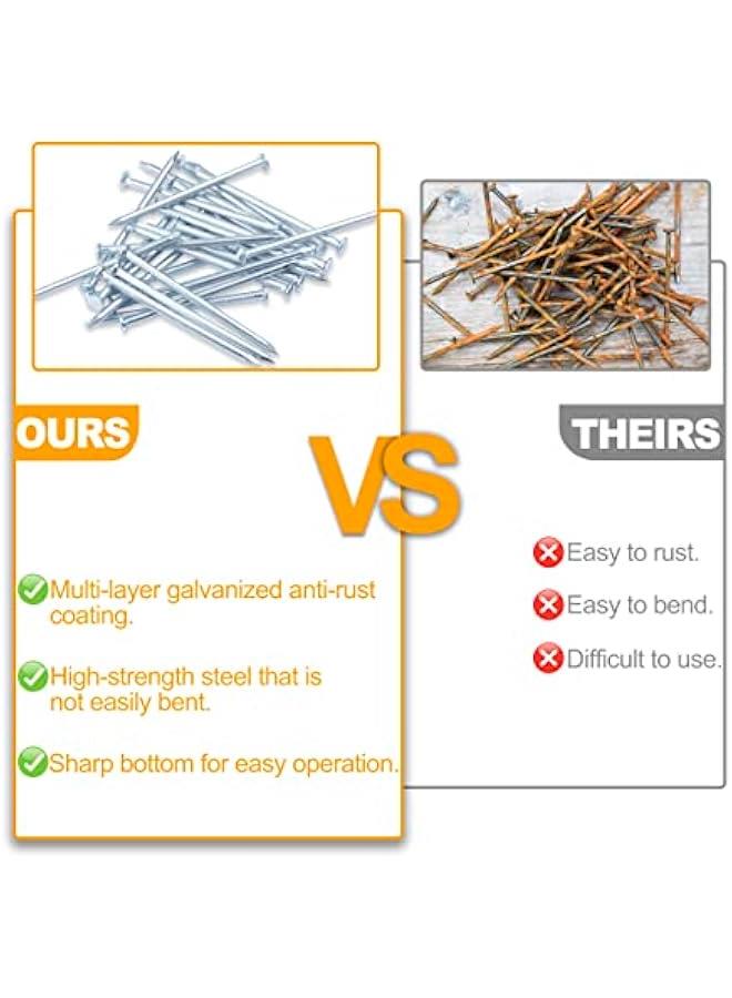 Arabest Assorted Finish Nails Kit for Hanging Pictures, Includes 700pcs Hardware Nails, Up to 2 Long Frame and Finishing Nails for Wall, Drywall, and Wood Installation.  - Image 5