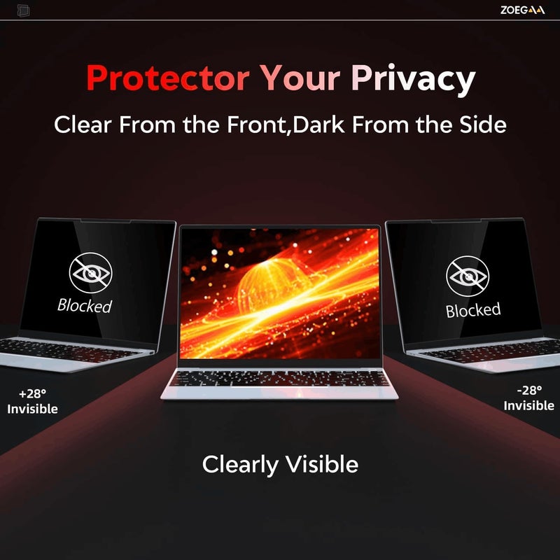 ZOEGAA Multiple options Laptop Privacy Screen 16 inch,Magnetic Privacy Screen 16:9 ,Factory Focus on Research and Production,and has many international Patents such as Filtration Membranes High strength upgraded material - Image 5