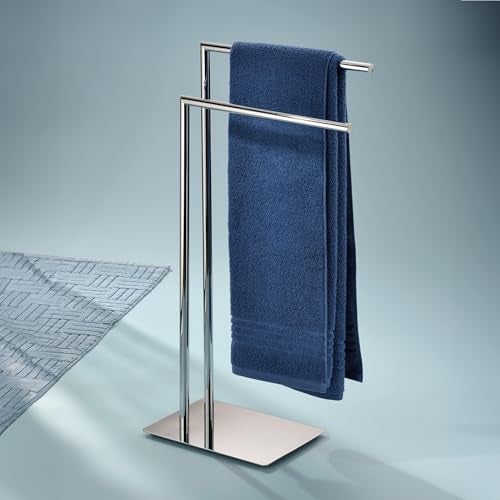 Kela Free Standing Towel Rack for Bathroom Style Collection Chrome - Image 2