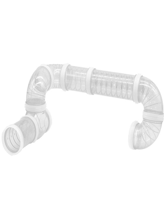 Tirifer Hamster Tube Set, Transparent Curved Pipe Pet Cage Tunnel DIY Creative Connection Tunnel Excercise Toy for Mouse Hamster Rat and Other Small Animals - Image 2