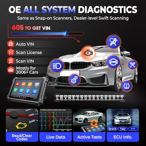 Autel MaxiCheck MX900 Scanner: 2026 Bidirectional Scan Tool Same as MaxiCom MK900BT MK900, CANFD& DoIP, 3K+ Active Tests 40+ Services Up of MX808S MK808S MK808BT, 8in All-System Diagnose, FCA 11OS - Image 5