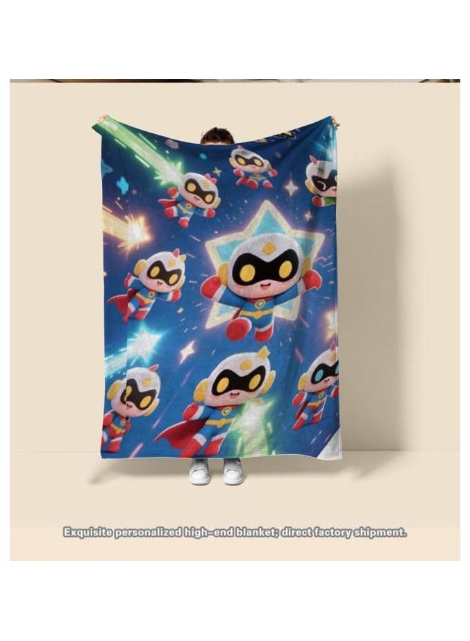 general Flannel thin blanket (warm and comfortable, suitable for sleep, gaming, dust removal and sandproof) 150cm*200cm - 180 - Image 1