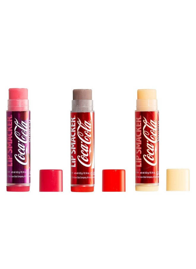 Lip Smacker Coca Cola Collection - Moisturizing, Soothing Trio Cherry Coke, Coke, & Vanilla Coke  - Image 2