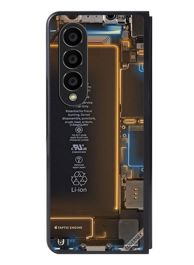 Covernex Protective Case Cover For Samsung Galaxy Z Fold 4 Phone Back Inside Pattern - Image 1