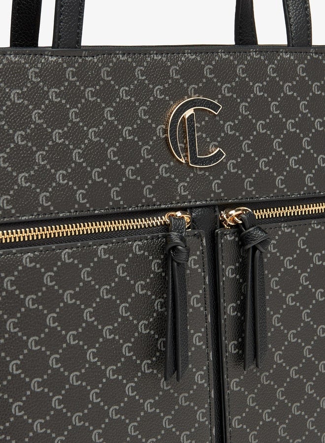 لو كونفورت شوبينج مونوجرام مطبوع نسائي - Image 3