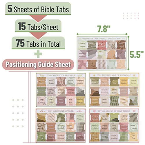 Mr. Pen- Bible Tabs, 75 Tabs, Laminated Bible Tabs for Women and Men, Bible Tabs for Study Bible, Bible Index Tabs, Bible Book Tabs, Bible Labels Tabs, Mr Pen Bible Tabs - Image 2