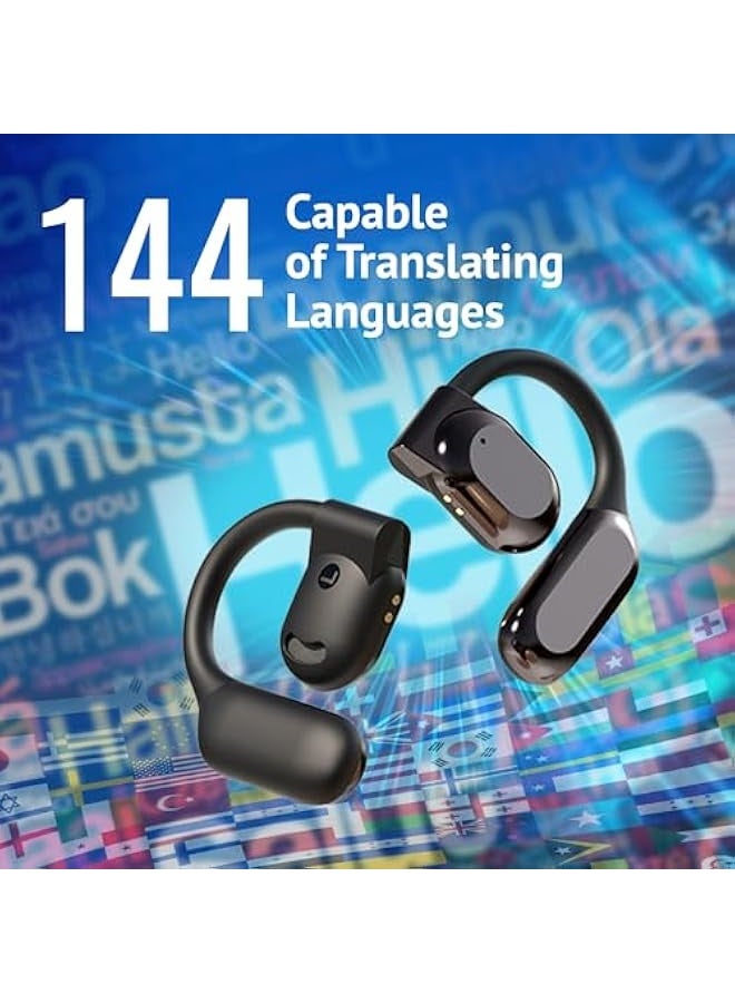 Topleo AI Language Translation Earbuds - Real Time Two Way OWS Translator Earphones - 144 Languages Auto Translate Wireless Headphones - Instant Translating Device fit iOS & Android for Business Travel  - Image 5