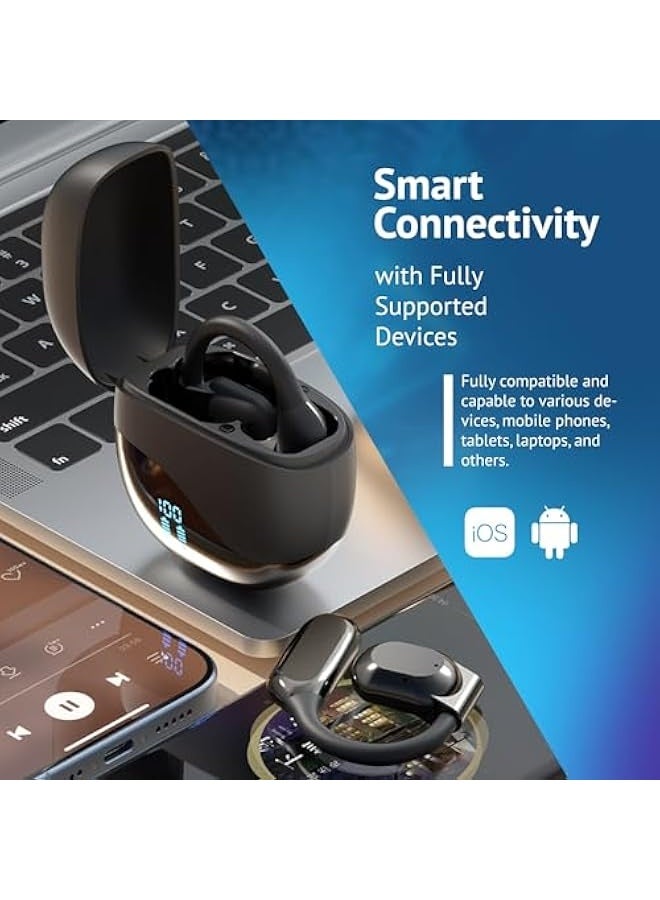 Topleo AI Language Translation Earbuds - Real Time Two Way OWS Translator Earphones - 144 Languages Auto Translate Wireless Headphones - Instant Translating Device fit iOS & Android for Business Travel  - Image 3