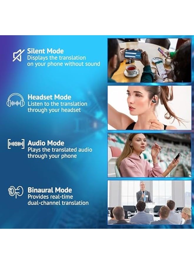 Topleo AI Language Translation Earbuds - Real Time Two Way OWS Translator Earphones - 144 Languages Auto Translate Wireless Headphones - Instant Translating Device fit iOS & Android for Business Travel  - Image 4