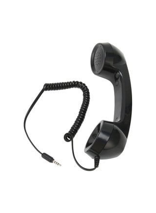 Cell Phone Receiver, Wired Multifunction Retro Phone Handset Radiation Proof for Computers (Black) - pzsku/ZA7B4032364E5BA70EFE2Z/45/_/1731679891/fed2ea22-1046-4f03-81fd-ca14590cc53b